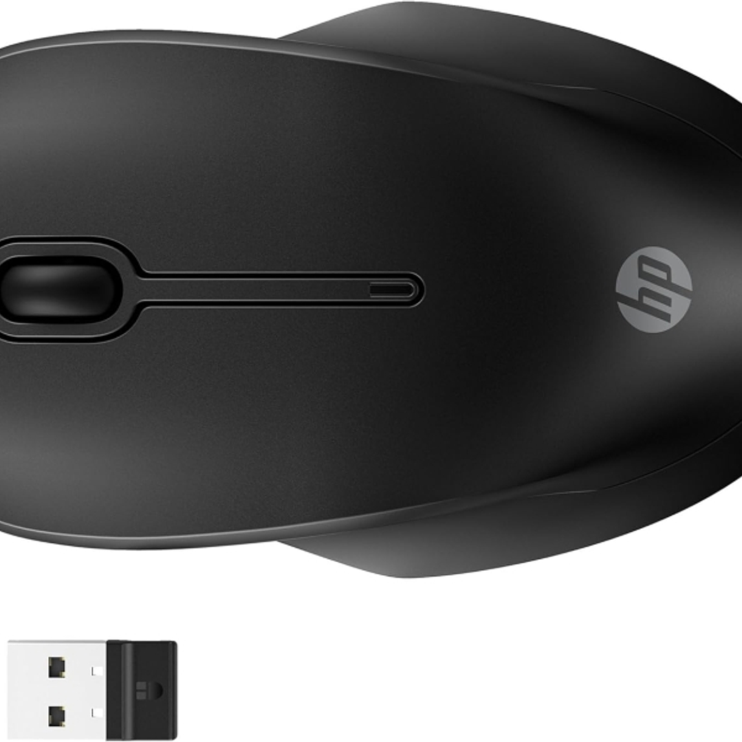 HP 255 Raton Inalambrico Dual Bluetooth/2.4GHz - Ambidiestro - Sensor Optico 1600 DPI Multi?Superficie - Autonomia hasta 12 Meses - Laterales Antidesl 1