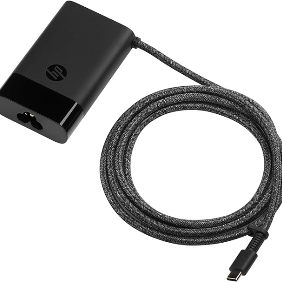 HP Cargador USB?C 65W para Portatil - Potencia Inteligente 15/27/60/65W - Compatible con Portatiles, Tablets y Smartphones USB?C - Diseño Compacto y L 1
