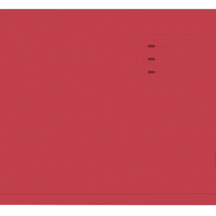 Gio By Elba Subcarpeta con Bolsa y Solapa Folio Rojo - Resistente Cartulina de 320gr - Bolsa y Solapa para Mayor Proteccion - Tamaño Folio para Docume 1