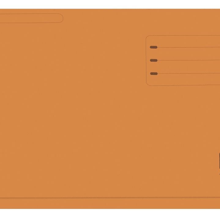 Gio By Elba Subcarpeta con Bolsa y Solapa Folio Naranja - Resistente Cartulina de 320gr - Bolsa y Solapa para Mayor Proteccion - Tamaño Folio para Doc 1