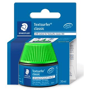 Staedtler Bote de Tinta para Recarga Marcador Textsurfer 364 - Capacidad 30ml - Color Verde