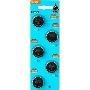 Vinnic CR2477 Pack de 5 Pilas Litio 3V