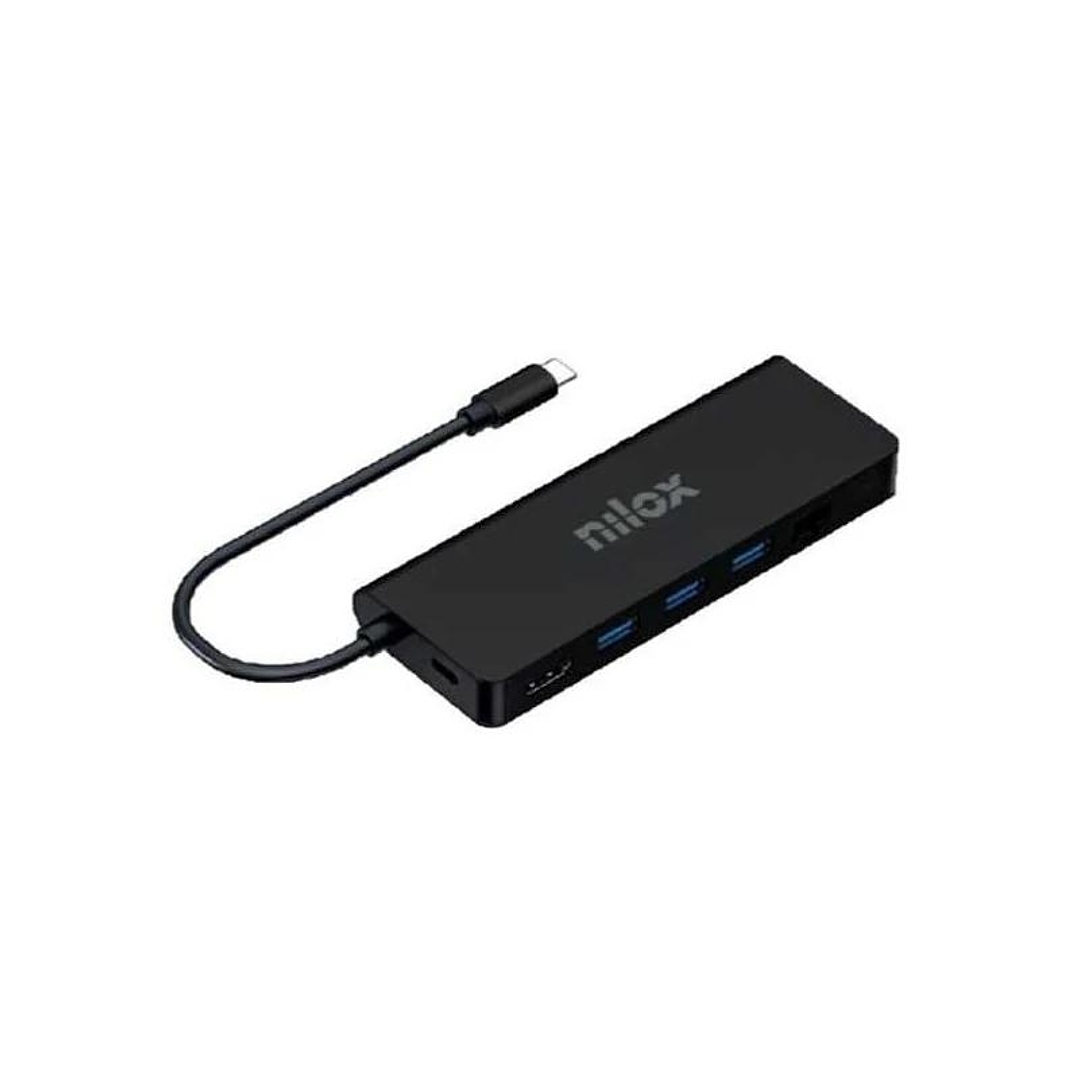 Nilox Dock Usb c 8 en 1 Negro 1