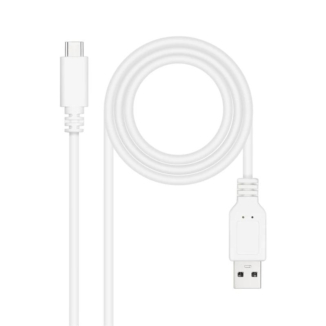 Nanocable Cable USB 2.0 3A USB-C-M/M 3M Blanco 2