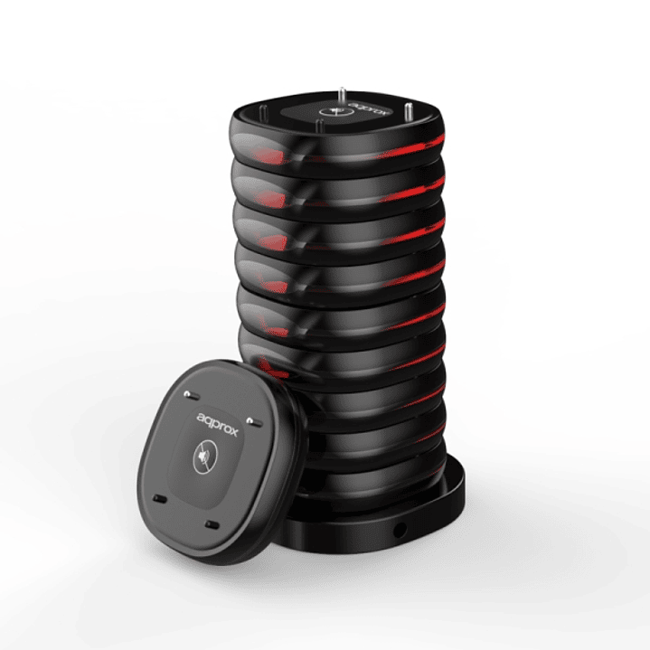 Approx Customer Caller Avisador de Clientes - Base de Carga - 10 Unidades - 400m Alcance -  Color Negro 1