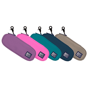 Oxford B-Hook Estuche Semirrigido Portatodo - 1 Compartimento - Gancho para Colgar - Bolsillo Interior de Rejilla - Fabricado en Material Reciclado - 