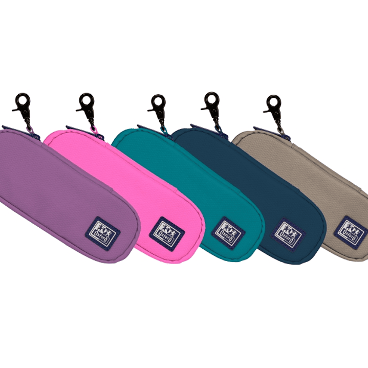 Oxford B-Hook Estuche Semirrigido Portatodo - 1 Compartimento - Gancho para Colgar - Bolsillo Interior de Rejilla - Fabricado en Material Reciclado -  1