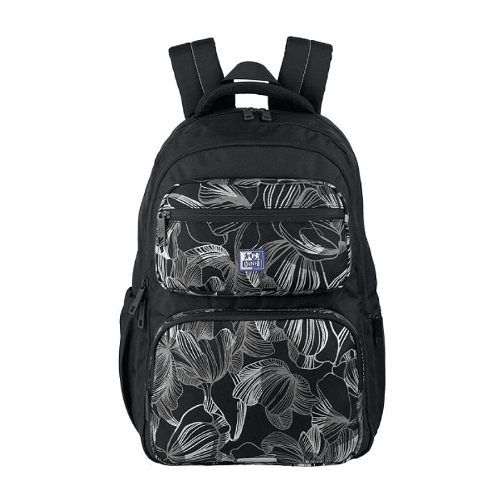 Oxford Dream Tech Floral Print Mochila Escolar 25L - 2 Compartimentos y 10 Bolsillos - Espalda Ergonomica Transpirable - Asas Acolchadas y Ajustables  1