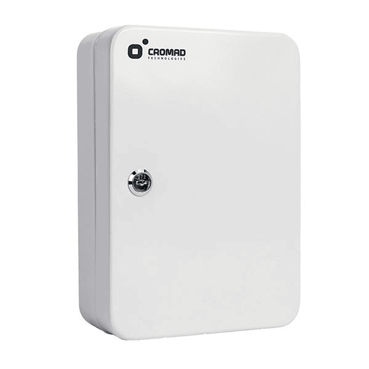 Cromad CR1228 Armario de Seguridad Para Llaves - Cerradura de Llave - 48 Ganchos Metalicos - Instalacion Mural Sencilla - Color Blanco 1