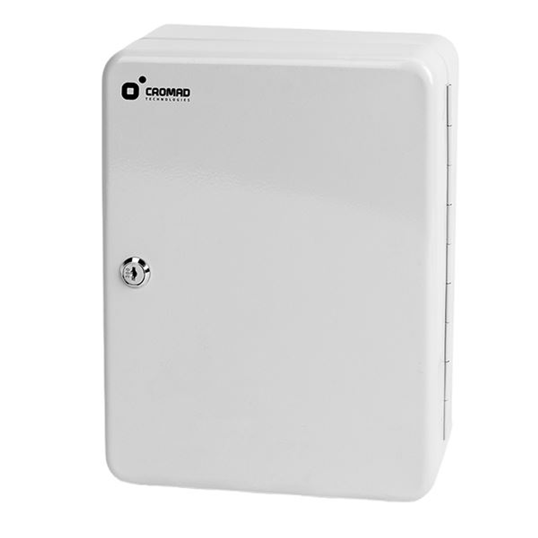 Cromad CR1229 Armario de Seguridad Para Llaves - Cerradura de Llave - 93 Ganchos Metalicos - Instalacion Mural Sencilla - Color Blanco 1