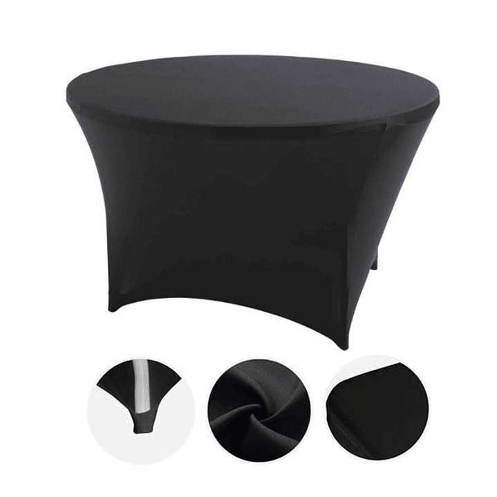 Sungarden Funda Para Mesa de Resina Redonda 160x74cm - Color Negro 1