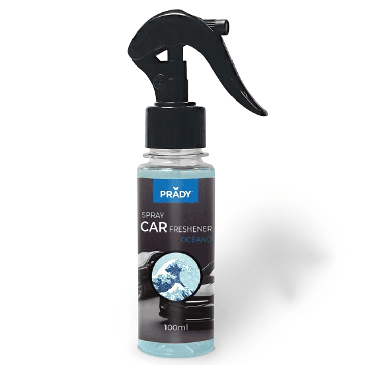 Prady Ambientador Coche Oceano - Frasco de 100 ml - Spray Pulverizador 1