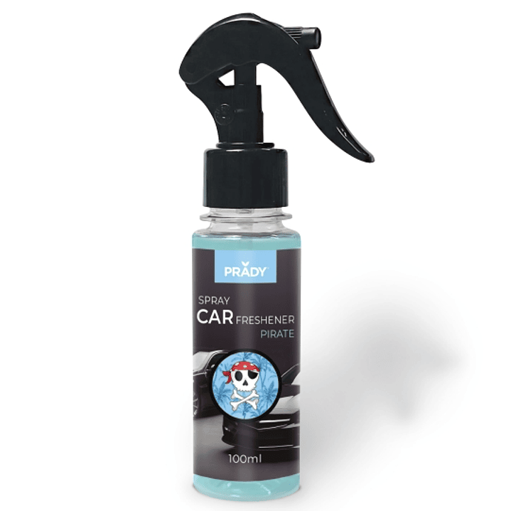 Prady Ambientador Coche Pirate - Frasco de 100 ml - Spray Pulverizador 1