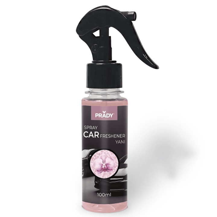 Prady Ambientador Coche Yani - Frasco de 100 ml - Spray Pulverizador 1
