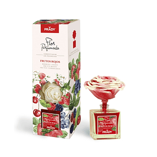 Prady Ambientador Flor Perfumada Frutos Rojos - Frasco de Cristal 90ml