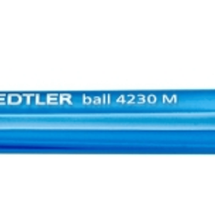 Staedtler 4230 M Boligrafo Retractil - Punta 1mm - Ancho de Linea Medio - Diseño Triangular - Color Azul 1