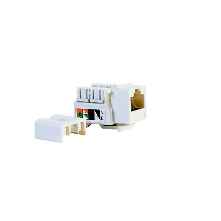 2LAN CONECTOR HEMBRA RJ45 CAT.6 UTP  90º 1