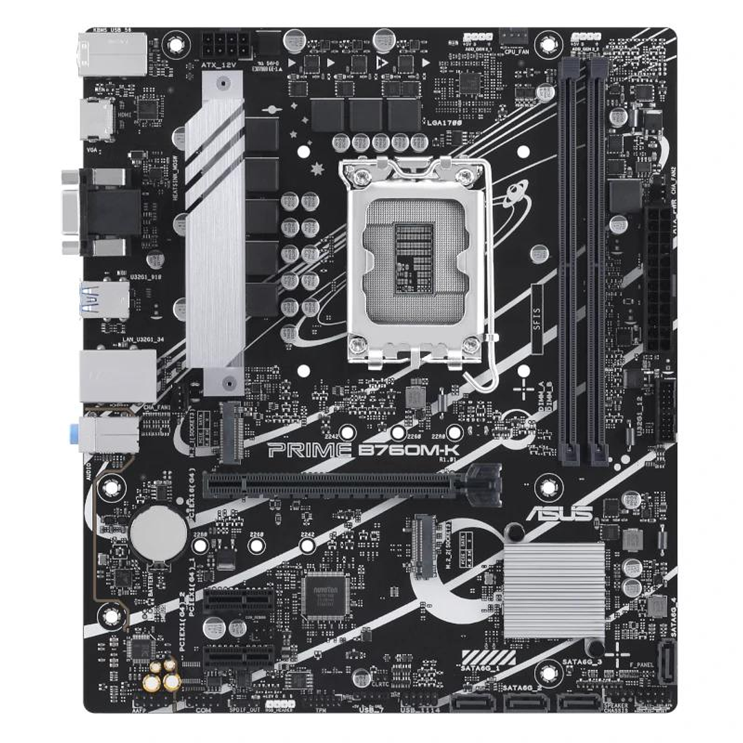 ASUS Placa Base PRIME B760M-K DDR5 mATX 1700 2