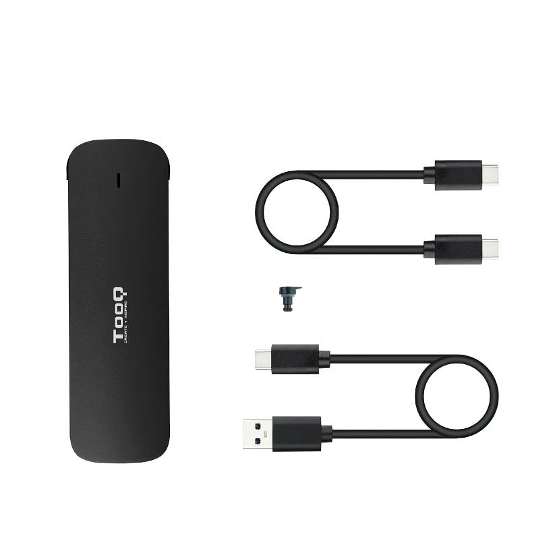 Tooq Caja Externa M.2 NVMe USB3.1 GEN2 Negra 3
