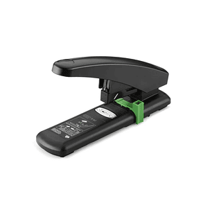Novus B40 re+new Grapadora de Gruesos - Fabricada con 97% de Plastico Reciclado - Hasta 100 Hojas - Grapado Bypass - Color Negro