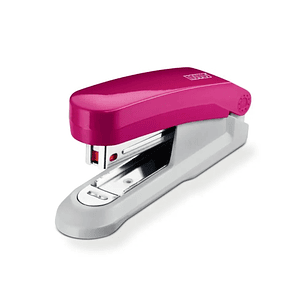 Novus Evolution E15 Fresh Grapadora de Sobremesa - Hasta 15 Hojas - Grapado Cerrado y Clavado - Incluye 200 Grapas Nº10 - Color Rosa/Gris
