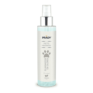 Prady Perfume Para Mascota Eliminador de Olores - Frasco de 150 ml - Spray Pulverizador