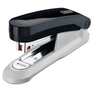 Novus Evolution E15 Grapadora de Sobremesa - Hasta 15 Hojas - Grapado Cerrado y Clavado - Incluye 200 Grapas Nº10 - Color Negro/Gris