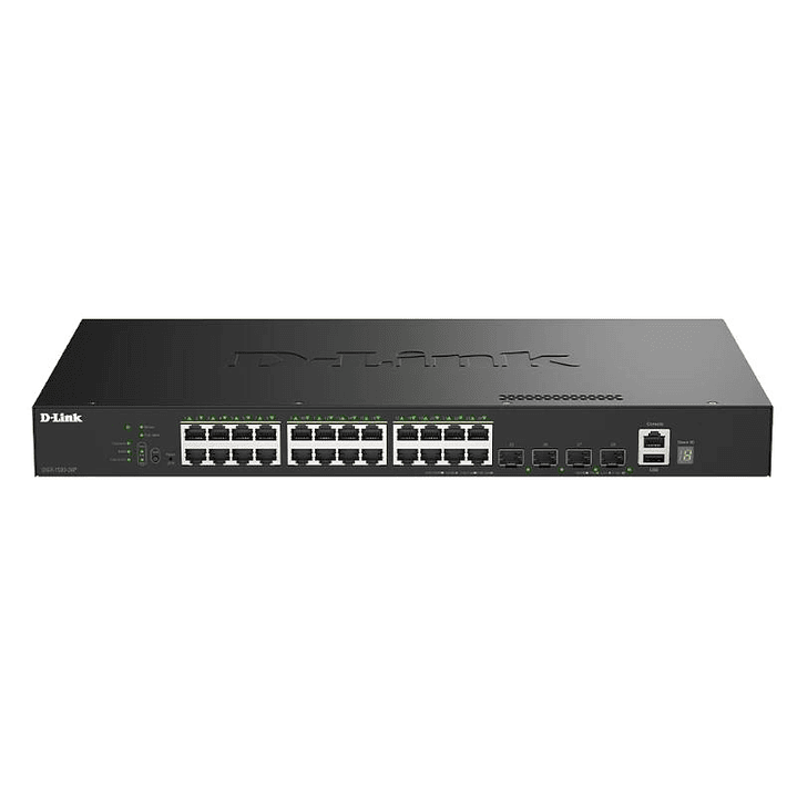 D-Link DGS-1530-28P/E Switch 24xGB PoE 4xSFP+ 370W 1