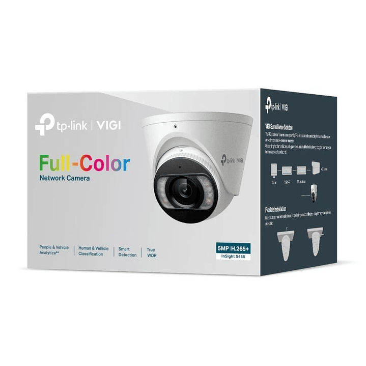VIGI S455(2.8mm) Cámara NW Turret 5MP Full-Color 4
