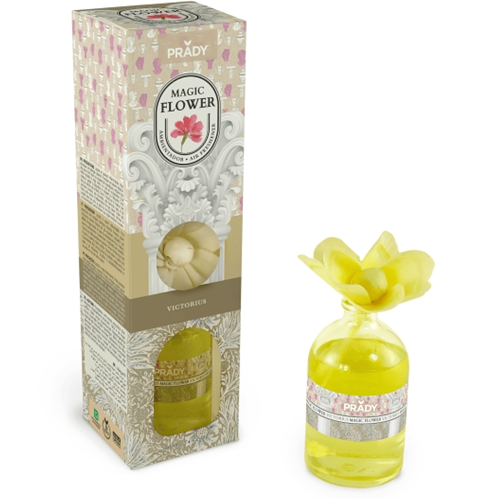 Prady Ambientador Magic Flower Victorius - Frasco de Cristal 100ml 1