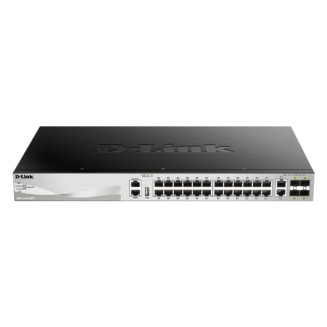 D-Link DGS-3130-30TS/E Switch L3 24xGb 4XSFP+ 1