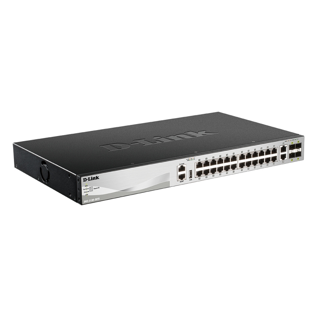 D-Link DGS-3130-30TS/E Switch L3 24xGb 4XSFP+ 2