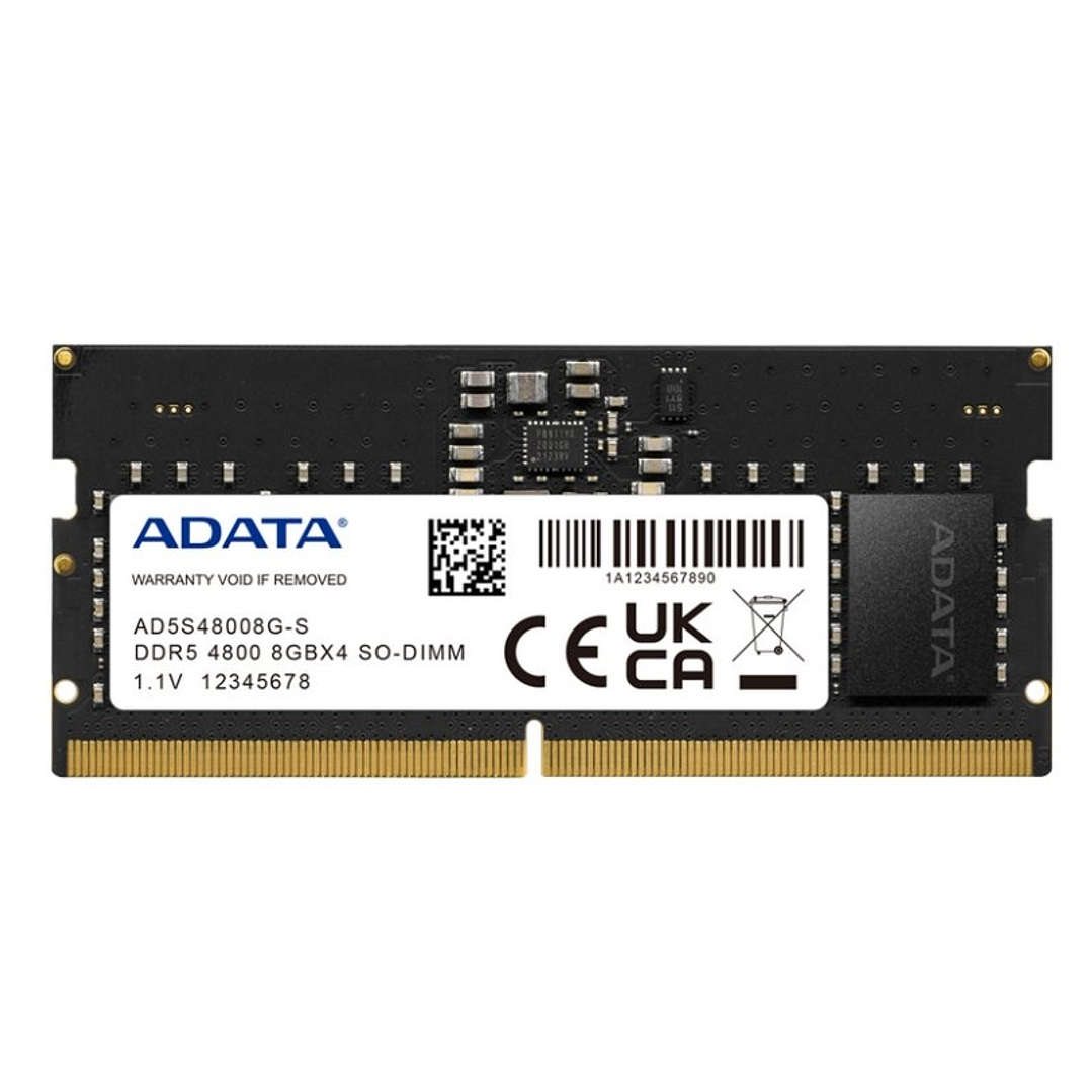 ADATA RAM AD5S48008G-S SO DIMM 8GB 4800Mhz DDR5 1