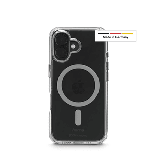 Hama Extreme Protect Funda para iPhone 17 - Magnetico - Antideslizante - Policarbonato - Proteccion D3O - Bordes Elevados - Color Transparente