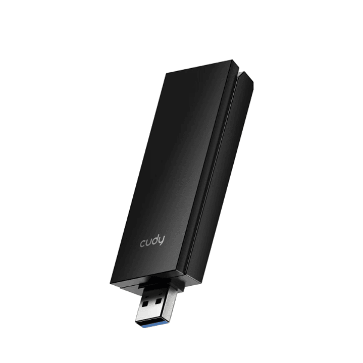 Cudy AX5400 Adaptador USB 3.0 Tribanda - Wi-Fi 7 de Alta Ganancia - Velocidad hasta 2882Mbps - 29.9x13.2x88.8mm - Color Negro 1