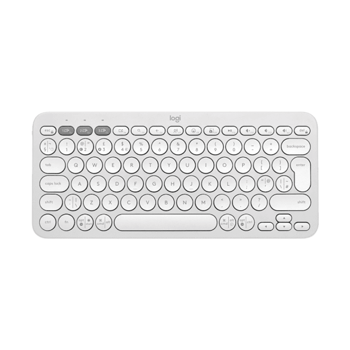 Logitech Pebble Keys 2 K380s Teclado Inalambrico - Bluetooth + RF Logi Bolt - Teclas Silenciosas de Perfil Bajo - Easy?Switch para 3 Dispositivos - Fo 1