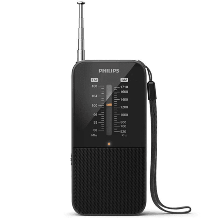 Philips TAR1509 Radio Portatil FM/AM Analógica - Sintonizacion Manual con Antena Telescopica - Indicador LED de Señal - Funcionamiento con 2 Pilas AAA 1
