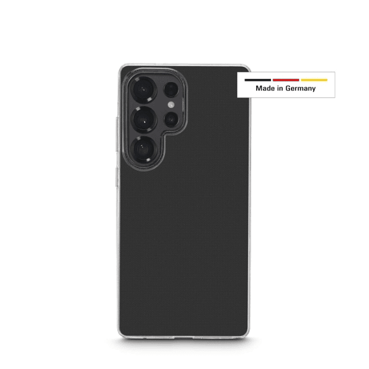 Hama Always Clear Funda para Samsung Galaxy S25 Ultra - Antideslizante - Poliuretano Termoplastico - Bordes Elevados - Color Transparente 1