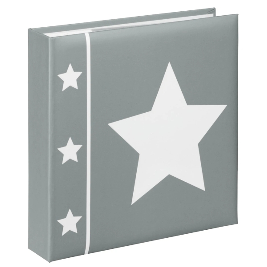 Hama Skies Album de Fotos - Capacidad para 200 Fotos 10x15cm - Insercion Lateral - Tapa Plastificada - 22.5x22cm - Color Gris 1