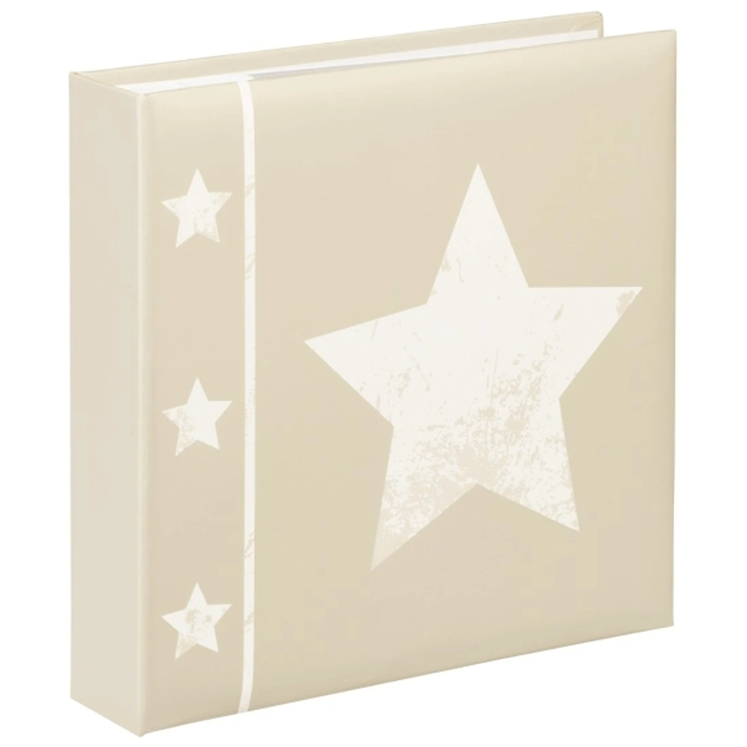 Hama Skies Album de Fotos - Capacidad para 200 Fotos 10x15cm - Insercion Lateral - Tapa Plastificada - 22.5x22cm - Color Beige 1