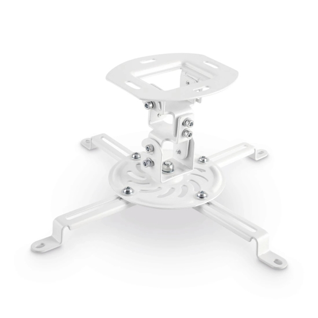 Hama Soporte de Techo para Proyector - Soporta hasta 13.5kg - Funcion Rotativa - VESA 100x100 - Acero - Color Blanco 1