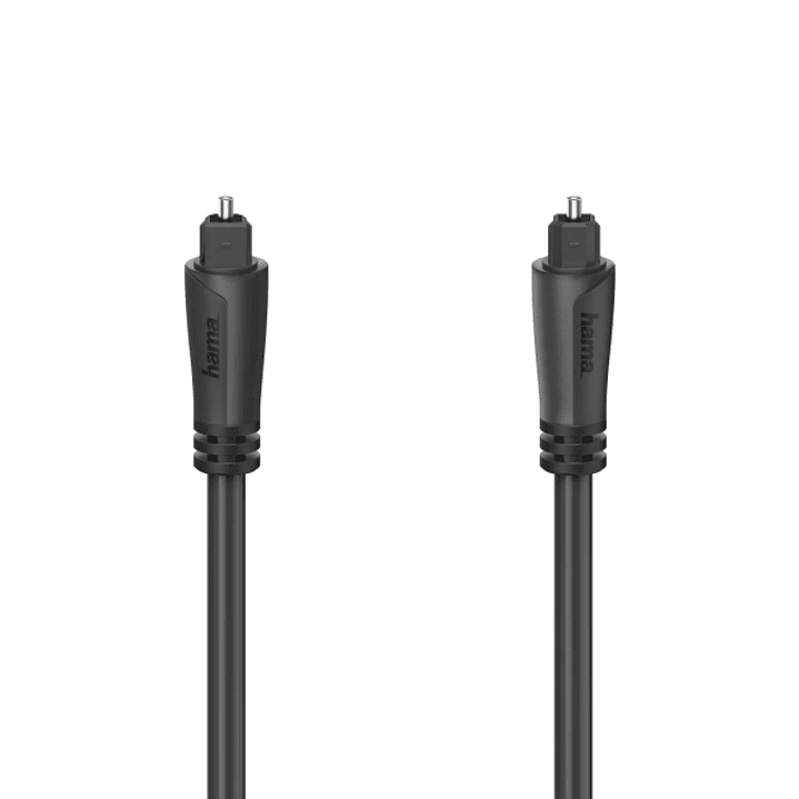 Hama Essential Cable de Fibra Optica para Audio - Longitud 3m- Toslink Macho - Color Negro 1