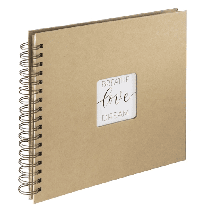 Hama Craft Album de Fotos con Espiral - 40 Paginas de Papel Kraft - Tapa de Papel - 28x24cm - Color Marron 1