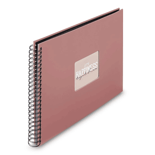 Hama Fine Art Album de Fotos con Espiral - 50 Paginas Negras - Tapa de Papel - 36x32cm - Color Rojo