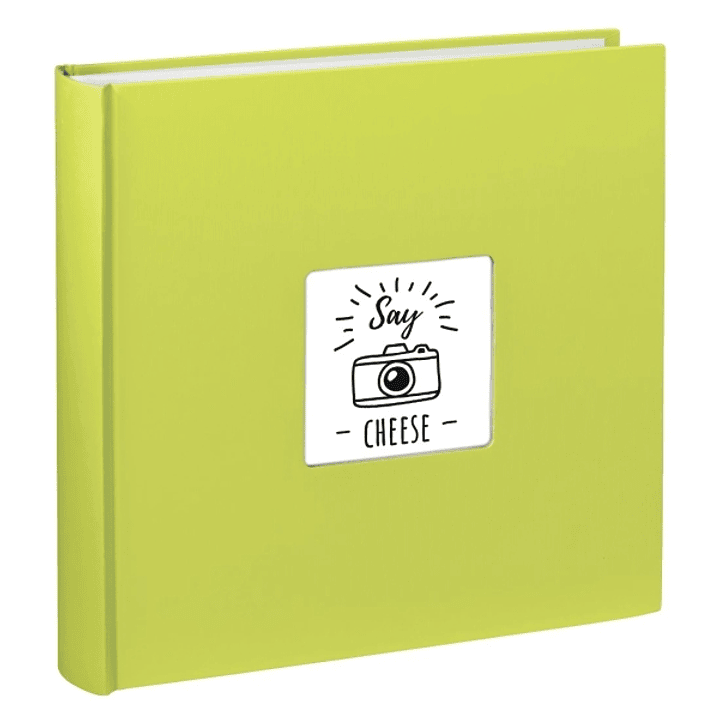 Hama Fine Art Album de Fotos - 100 Paginas Blancas - Tapa de Papel con Textura - 30x30cm - Color Verde Lima 1