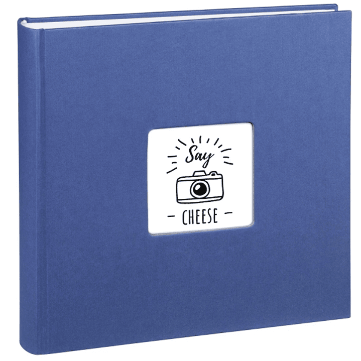 Hama Fine Art Album de Fotos - 100 Paginas Blancas - Tapa de Papel con Textura - 30x30cm - Color Azul 1