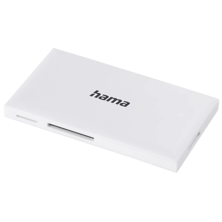 Hama Lector de Tarjetas - CompactFlash - Compatible con SD - Micro-SD - Conexion con USB-A - 90.3x9x50.3mm - Color Blanco 1