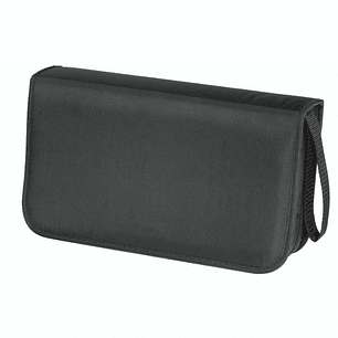 Hama Antistatic Archivador de Nylon para 80 CDs/DVDs - Fundas de Poliester - Proteccion contra Cargas Electrostaticas - 29.5x16.6x7.5cm - Color Negro