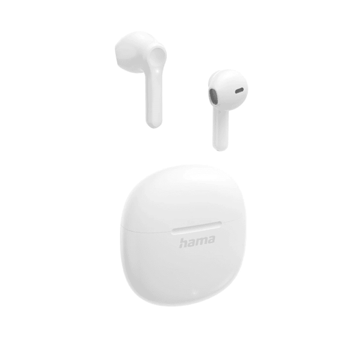 Hama Action One Auriculares con Microfono Omnidireccional - Bluetooth - Rango 10m - Asistente de Voz - Carga por USB-C - Color Blanco 1
