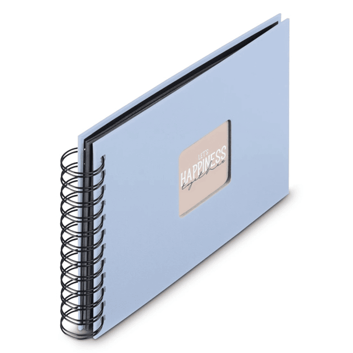 Hama Album de Fotos con Espiral - 50 Hojas - 24x17cm - Color Azul 1